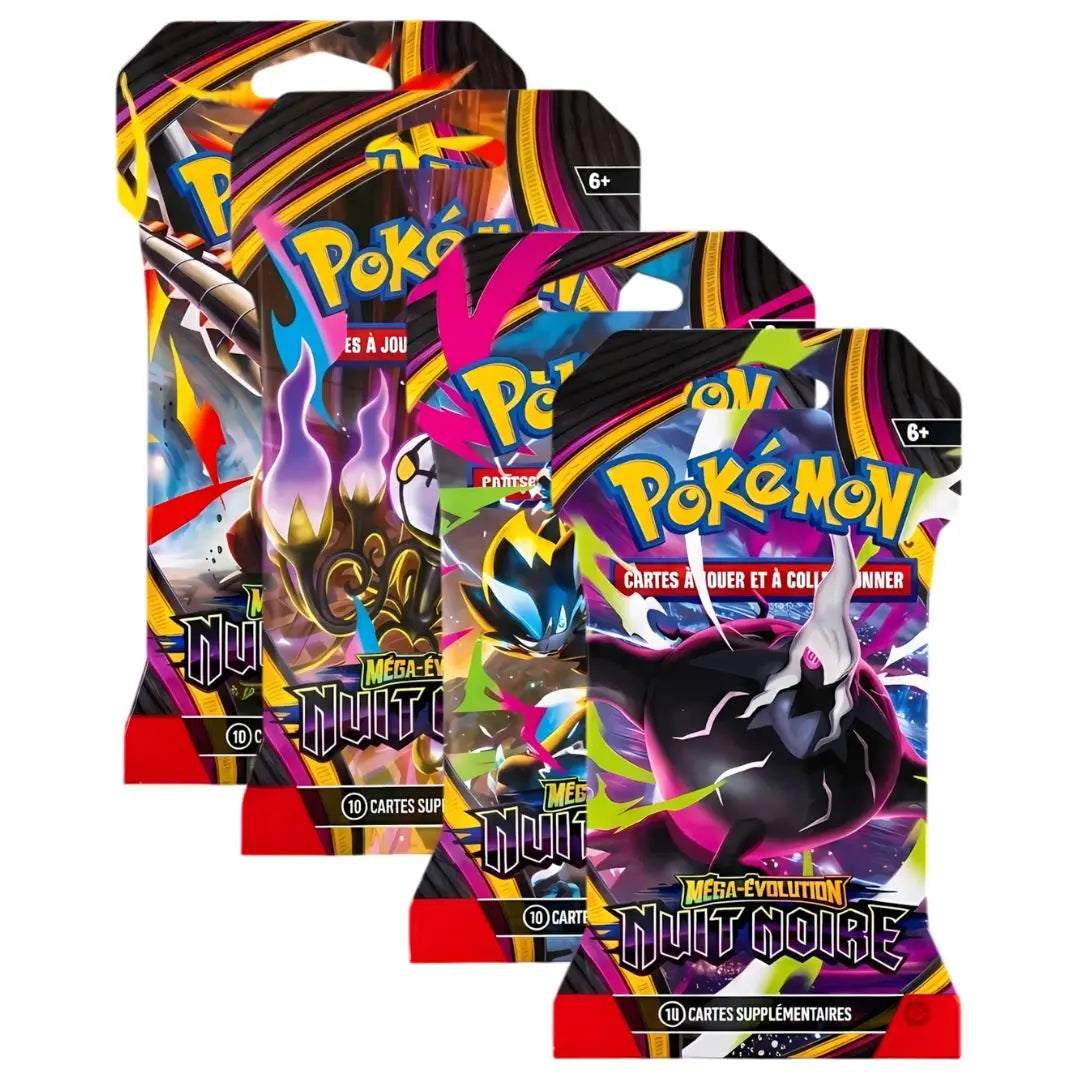 Booster Blister Pokémon – Méga-Évolution : Nuit Noire ME05 – Modèle aléatoire
