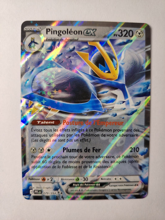 Carte Pokémon Pingoléon ex 070/094 – Écarlate et Violet – Ultra Rare – FR