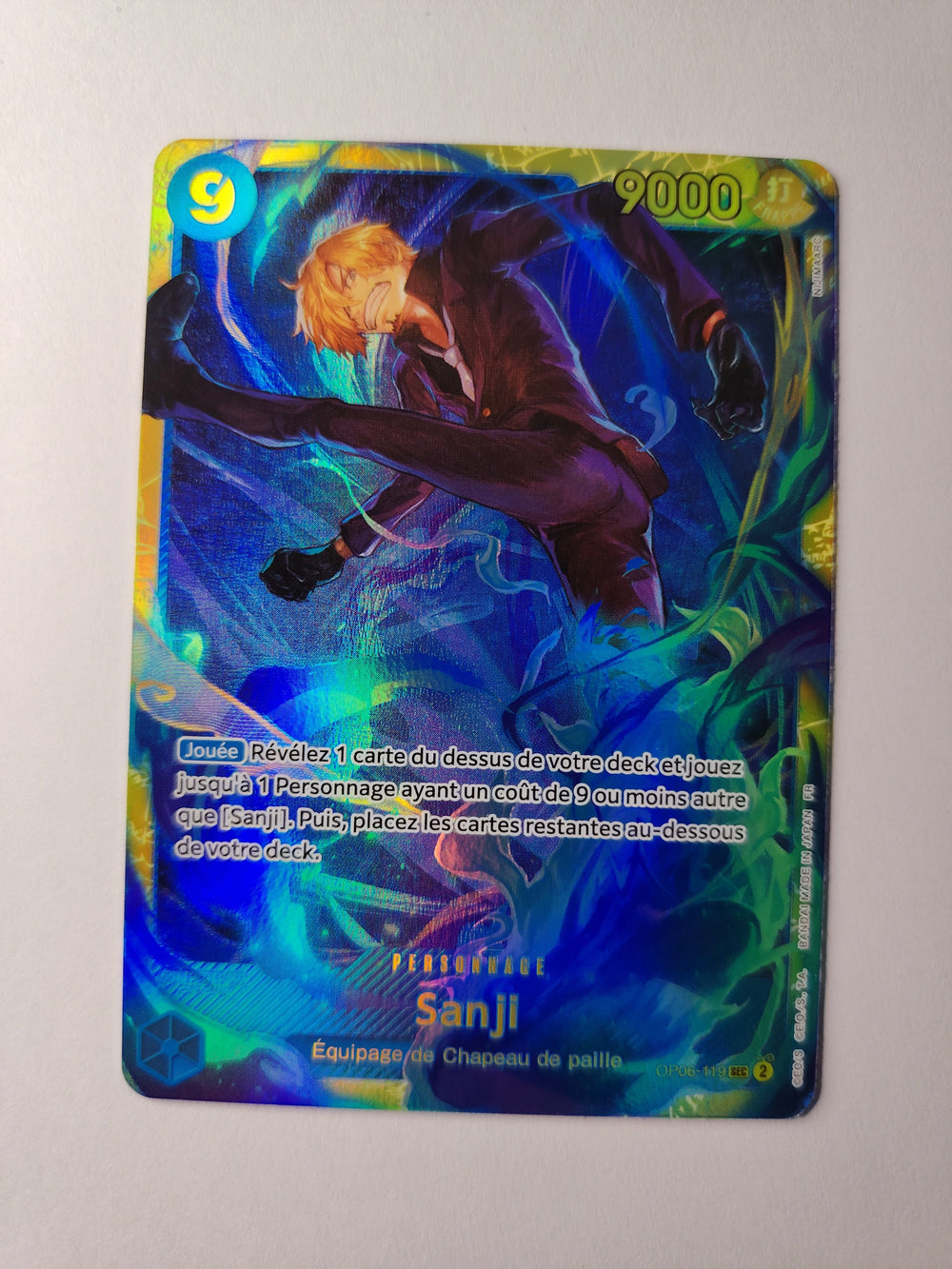 Carte One Piece Sanji OP06-119 SR ⭐ – Sec – FR