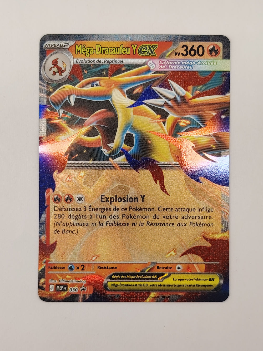 Méga-Dracaufeu Y EX 030 – Carte Pokémon Promo Ultra Rare