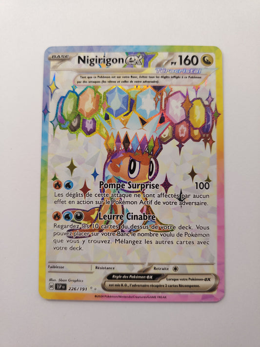 Nigirigon ex Téracristal 226/191 – Carte Pokémon Full Art SSP FR Near Mint
