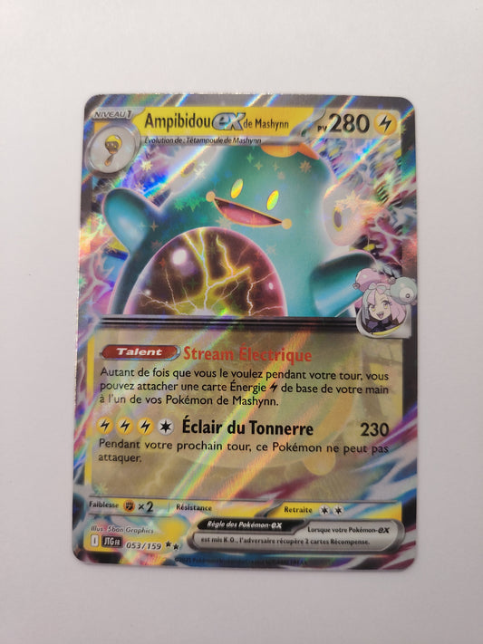 Ampibidou ex de Mashynn 053/159 – Carte Pokémon EX JTG FR Near Mint