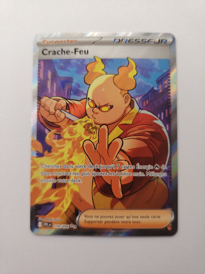 Crache-Feu 119/094 Full Art – Flammes Fantasmagoriques (PFL) – Carte Pokémon Ultra Rare FR