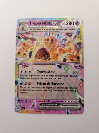 Trépassable ex Téracristal 091/191 – Carte Pokémon EX SSP FR Near Mint