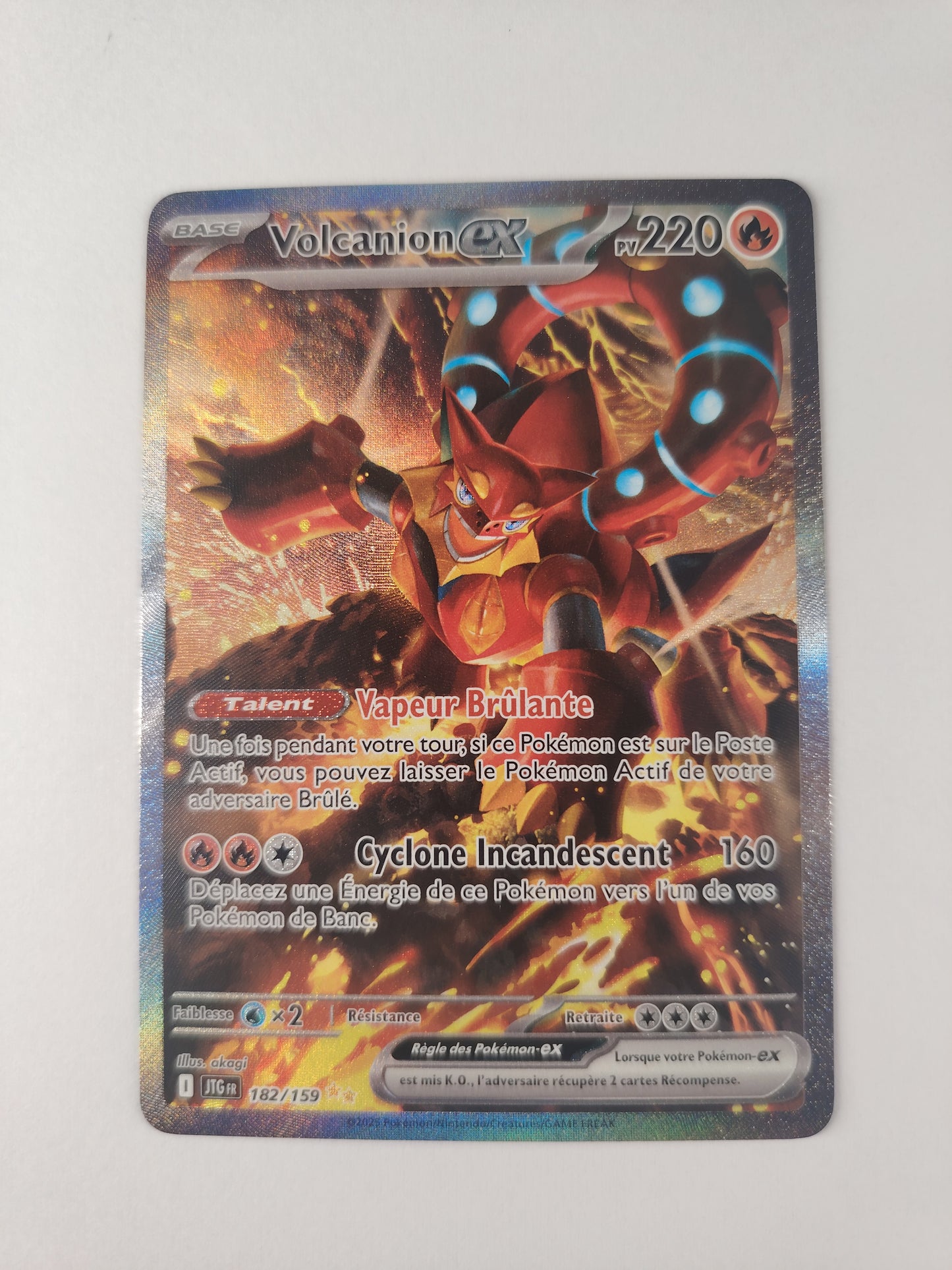 Volcanion EX 182/159 – Ultra Rare Full Art – Rivalités Destinées FR | Pokémon