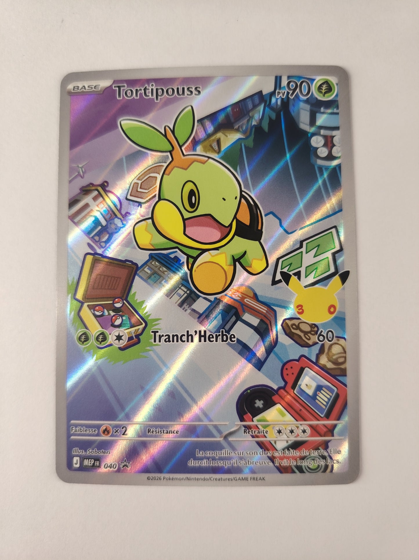 Tortipouss 040 – Promo 30 Ans Pokémon FR | Pokémon