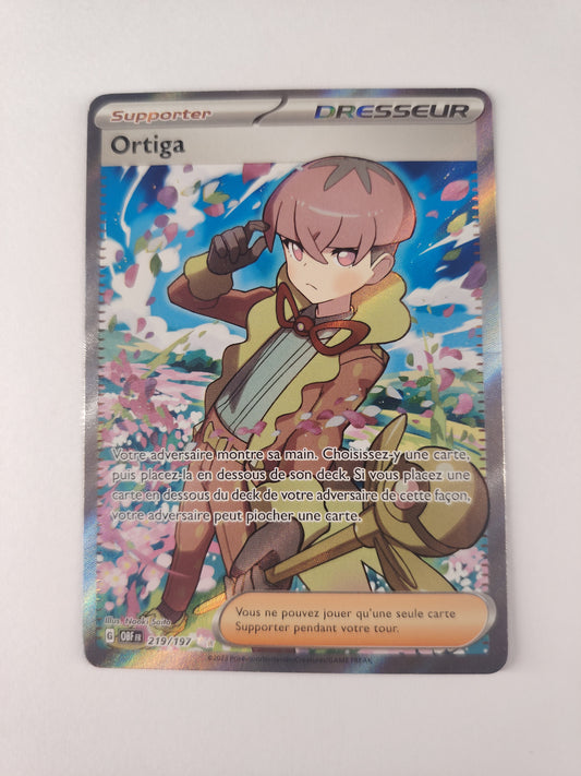 Ortiga 219/197 – Ultra Rare Full Art – Flammes Obsidiennes FR | Pokémon
