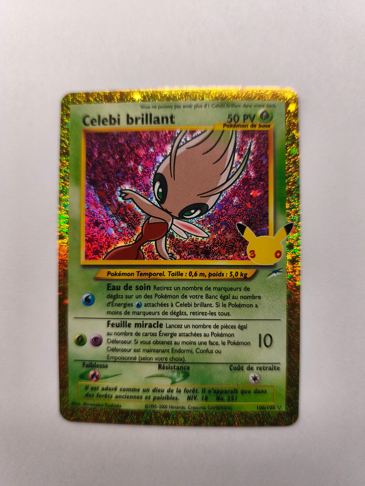 ✨ Celebi brillant 106/105 – Pokémon Français