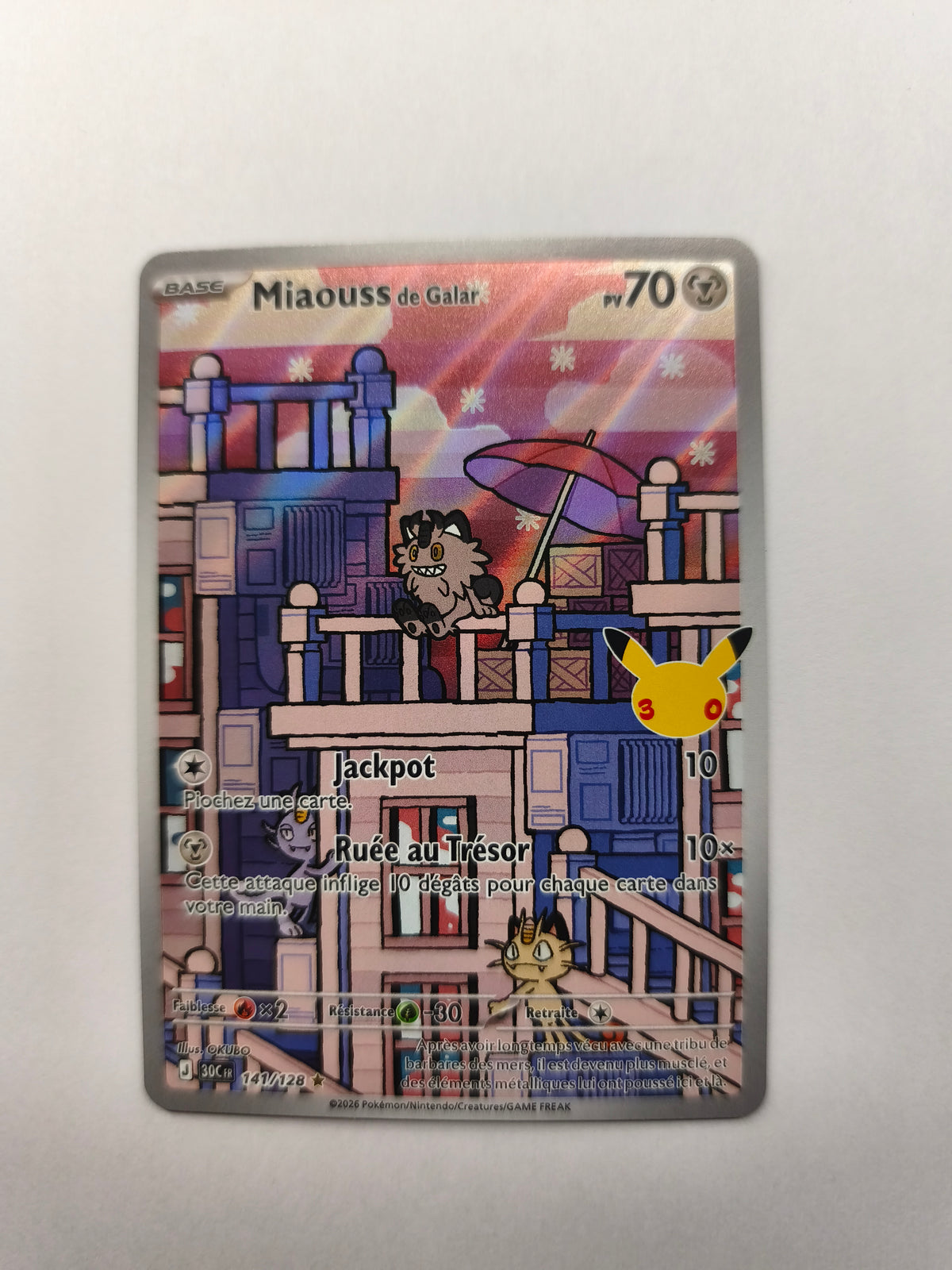 ✨ Miaouss de Galar 144/128 – Pokémon Français