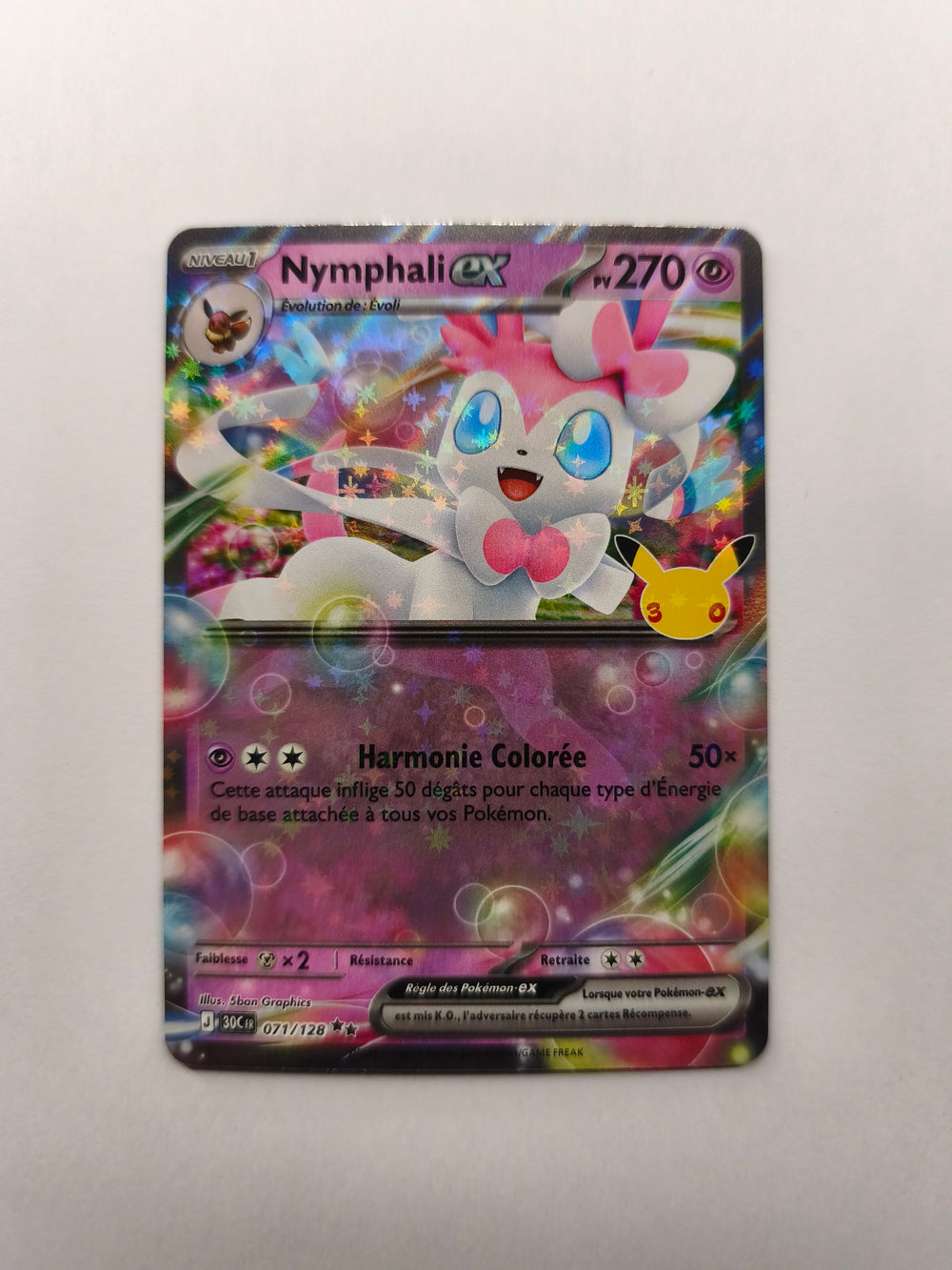 ✨ Nymphali ex 071/128 – Pokémon Français