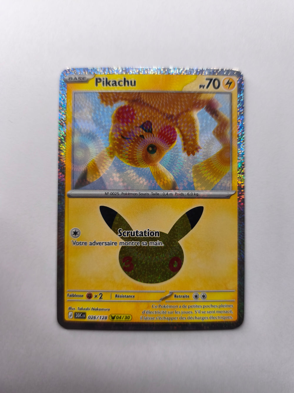 ✨ Pikachu 026/128 – Pokémon Français