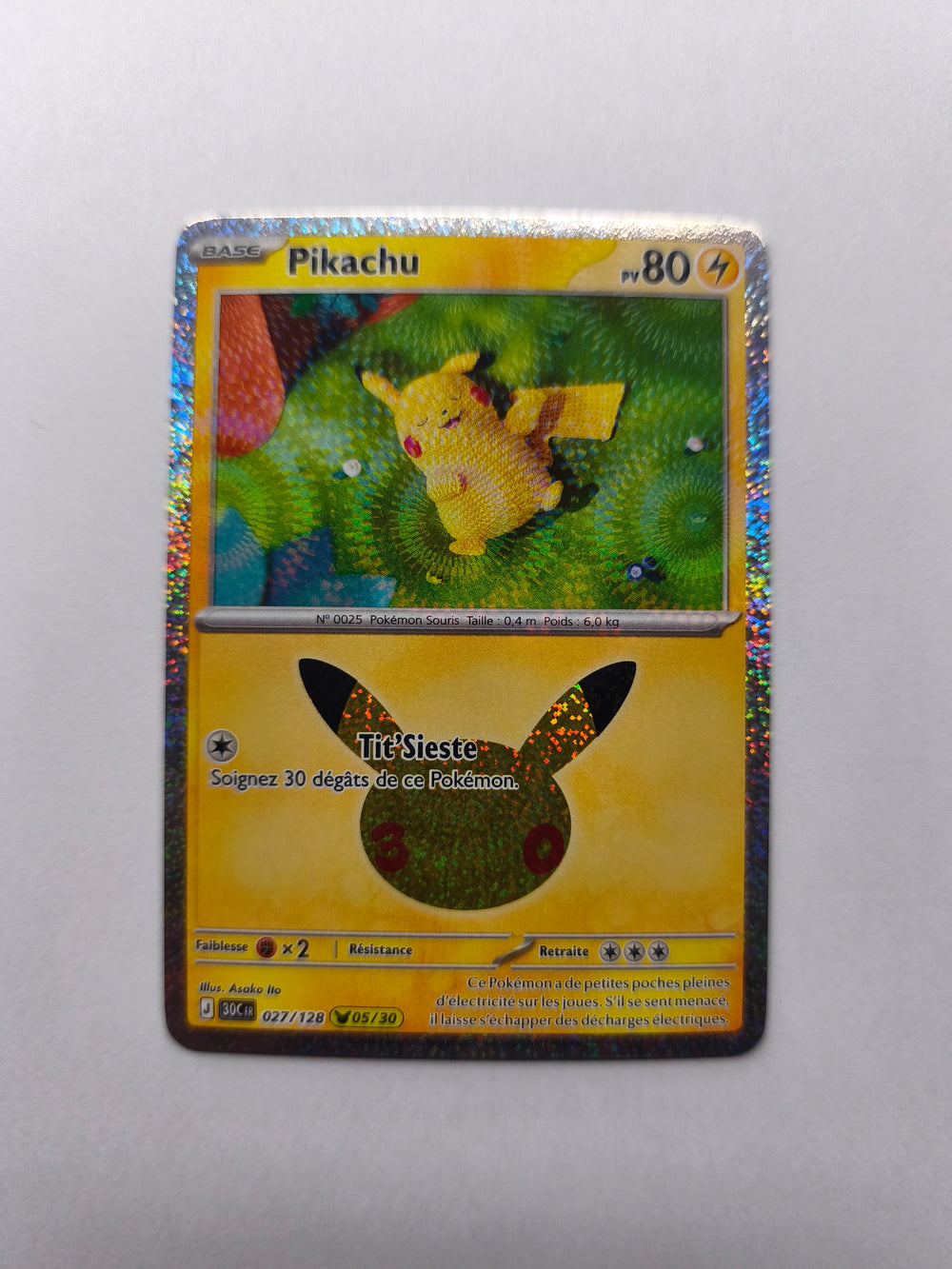 ✨ Pikachu 027/128 – Pokémon Français