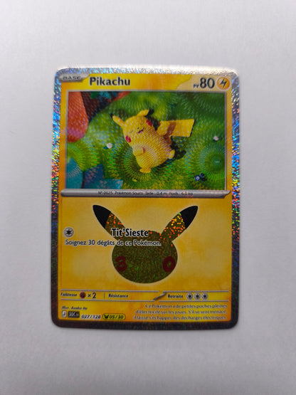 ✨ Pikachu 027/128 – Pokémon Français