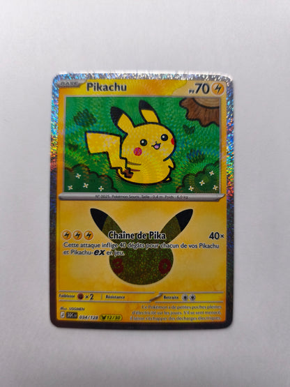 ✨ Pikachu 034/128 – Pokémon Français