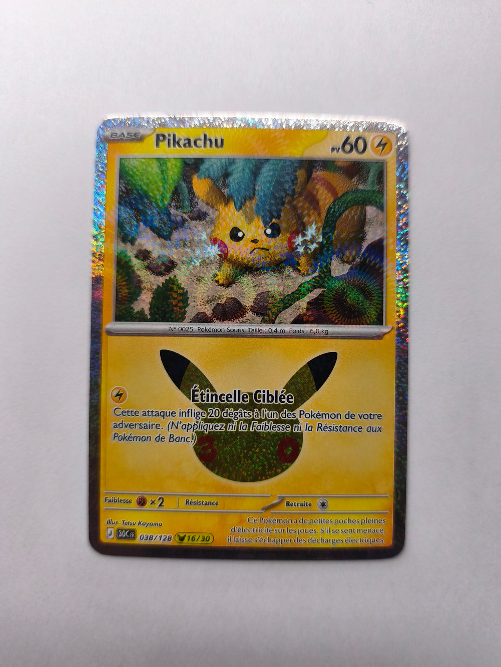 ✨ Pikachu 038/128 – Pokémon Français