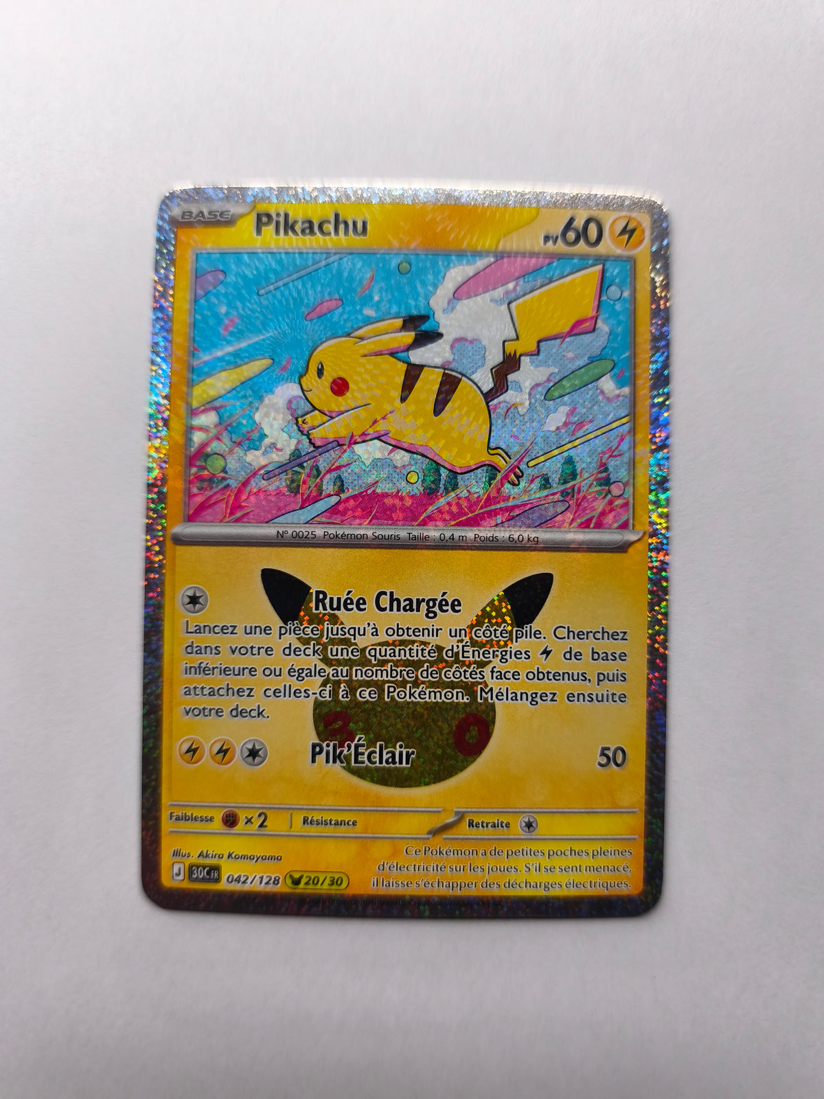 ✨ Pikachu 042/128 – Pokémon Français
