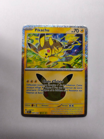 ✨ Pikachu 051/128 – Pokémon Français