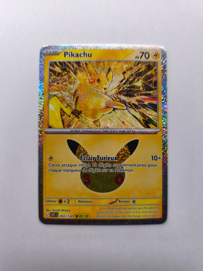 ✨ Pikachu 052/128 – Pokémon Français