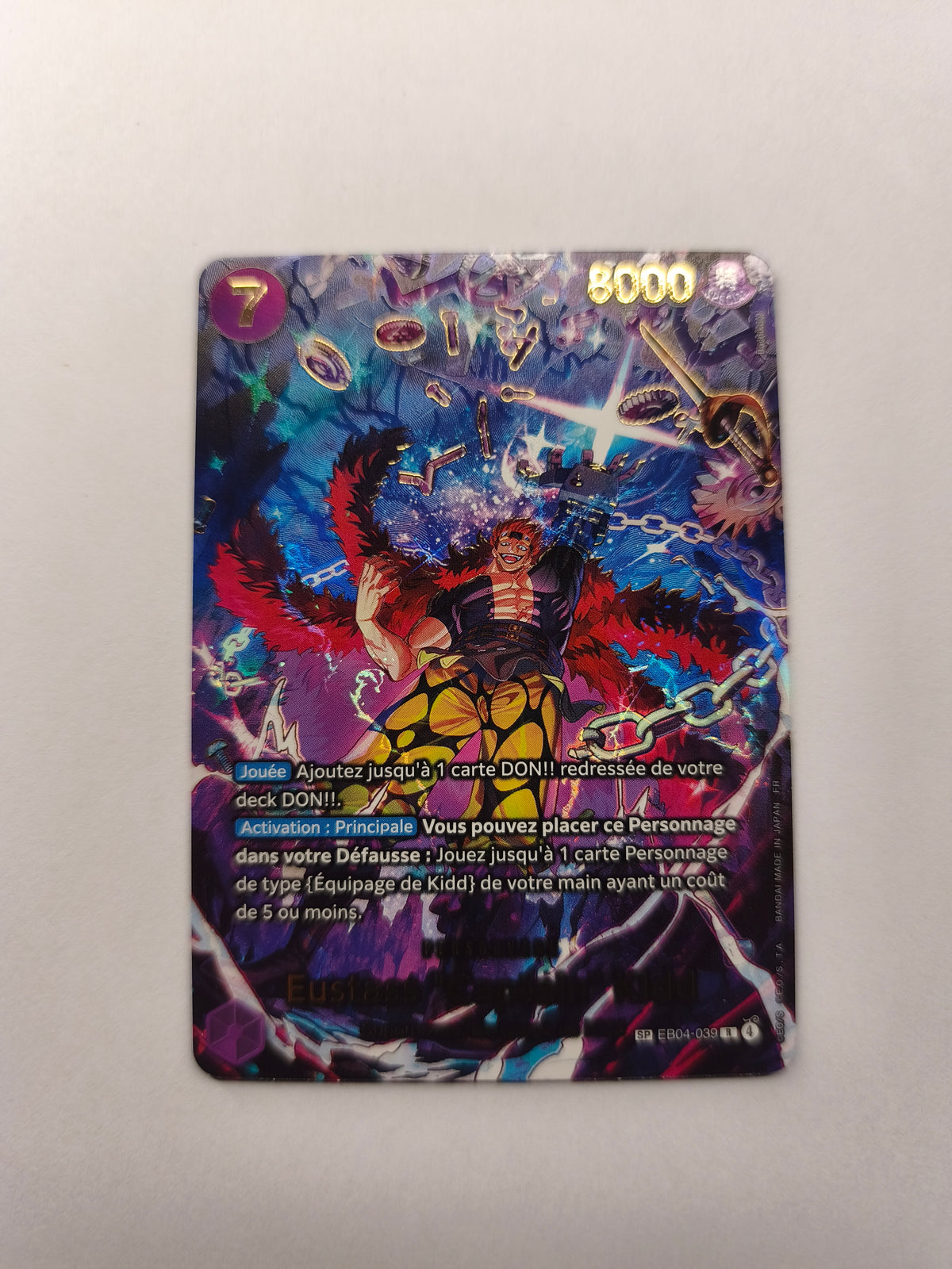 ✨ Eustass "Captain" Kid EB04-039 R SP – One Piece Français