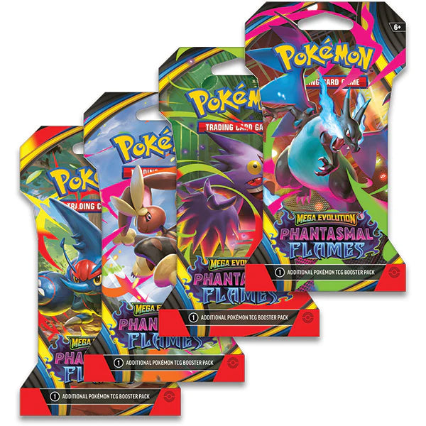 Booster Blister Pokémon Méga-Évolution Flammes Fantasmales Français (Modèle aléatoire)
