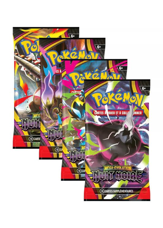 Booster Pokémon – Méga-Évolution : Nuit Noire (Modèle aléatoire)