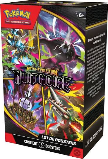 Bundle 6 Boosters – Méga-Évolution : Nuit Noire – Pokémon FR