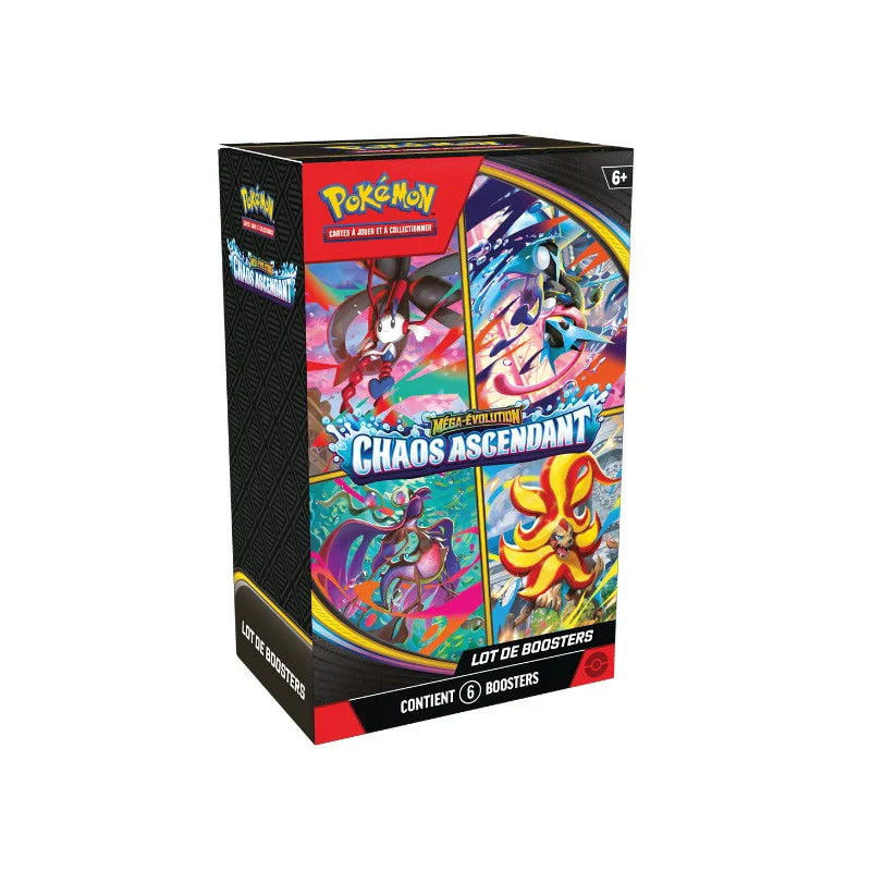 Bundle Boosters Pokémon Méga-Évolution Chaos Ascendant ME04 FR