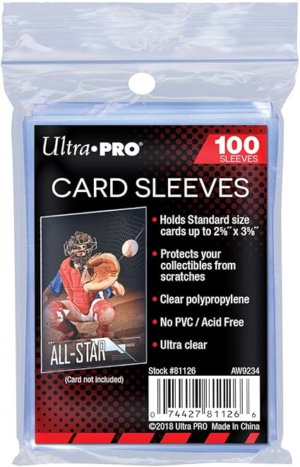 Pochette de 100 Sleeves Protège-Cartes